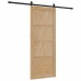 Bīdāmās Durvis Ar Aparatūras Komplektu 83X202 Cm Cietā Koka Priede Vidaxl