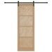Bīdāmās Durvis Ar Detaļu Komplektu 83X232 Cm Cietā Ģipša Priedē Vidaxl