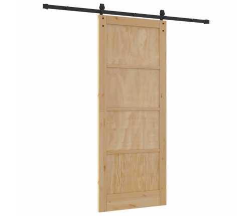 Bīdāmās Durvis Ar Aparatūras Komplektu 86X211 Cm Cieta Koka Priede Vidaxl