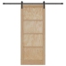 Bīdāmās Durvis Ar Aparatūras Komplektu 86X211 Cm Cieta Koka Priede Vidaxl