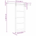 Bīdāmās Durvis Ar Aparatūras Komplektu 86X211 Cm Cieta Koka Priede Vidaxl