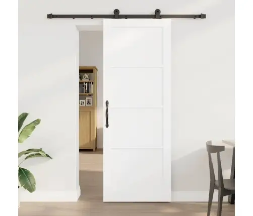 Libisev Uks Valge Ja Must 78 X 211 Cm Tahke Mänd