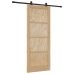 Bīdāmās Durvis Ar Aparatūras Komplektu 86X211 Cm Cieta Koka Priede Vidaxl