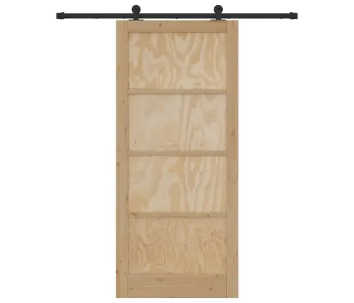 Slankios Durys Natūrali Ir Juoda 93 X 211 Cm