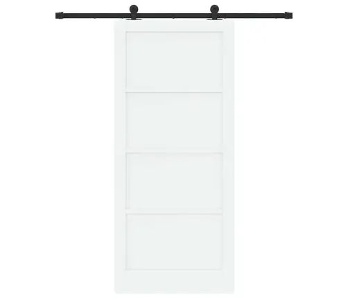 Libisev Uks Valge Ja Must 93 X 211 Cm Tahke Mänd