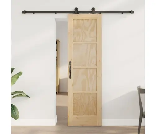 Slankios Durys Natūrali Ir Juoda 61 X 198,5 Cm