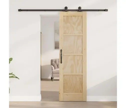 Slankios Durys Natūrali Ir Juoda 61 X 198,5 Cm