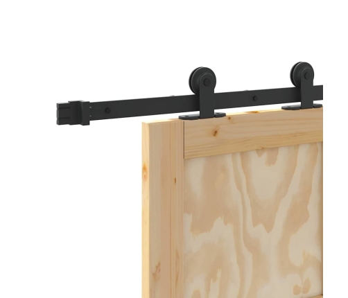 Bīdāmās Durvis Ar Aparatūru 78X202 Cm Cieta Koka Priede Vidaxl