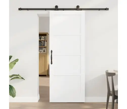 Libisev Uks Valge Ja Must 78 X 202 Cm Tahke Mänd