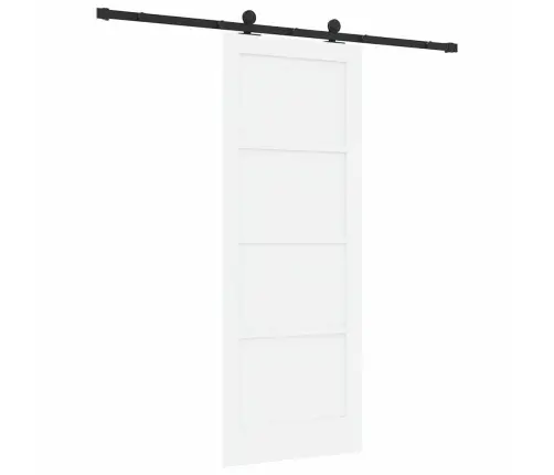 Libisev Uks Valge Ja Must 78 X 202 Cm Tahke Mänd