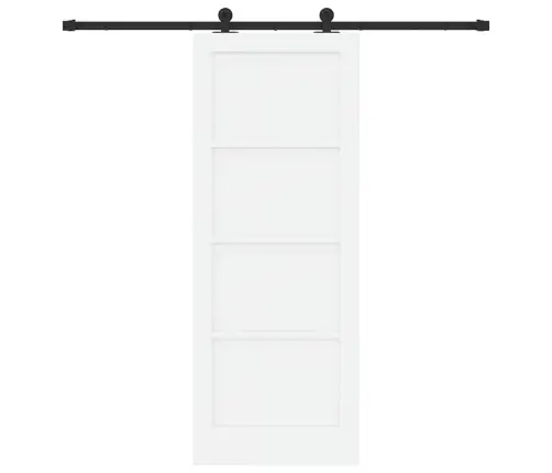 Libisev Uks Valge Ja Must 78 X 202 Cm Tahke Mänd