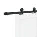Bīdāmās Durvis Ar Aparatūras Komplektu Baltas 83X202 Cm No Masīvkoka Priedes Vidaxl