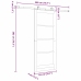 Bīdāmās Durvis Ar Aparatūras Komplektu Baltas 83X202 Cm No Masīvkoka Priedes Vidaxl