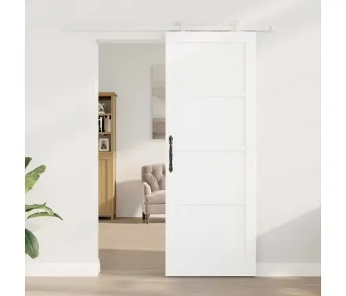 Slankios Durys Balta 78 X 211 Cm Kietos Pušies Mediena