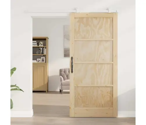 Slankios Durys Ruda 93 X 202 Cm Kietos Pušies Mediena