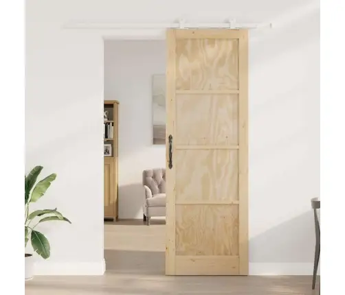 Bīdāmo Durvju Komplekts Orkdal Dabisks Un Balts 78 X 232 Cm Vidaxl