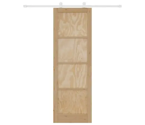 Bīdāmo Durvju Komplekts Orkdal Dabisks Un Balts 78 X 232 Cm Vidaxl