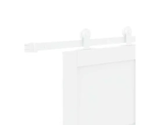 Slīdošās Durvis Orkdal Balts 86 X 198,5 Cm Ciets Priedes Koks Vidaxl