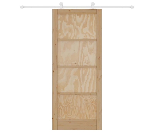 Bīdāmo Durvju Komplekts Orkdal Dabisks Un Balts 86 X 211 Cm Vidaxl