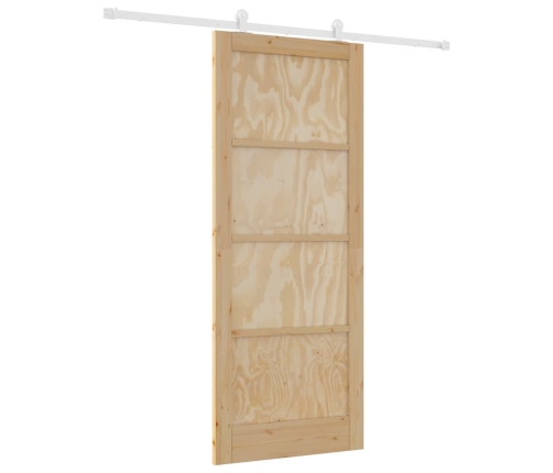 Bīdāmo Durvju Komplekts Orkdal Dabisks Un Balts 86 X 211 Cm Vidaxl