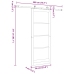 Bīdāmo Durvju Komplekts Orkdal Dabisks Un Balts 86 X 211 Cm Vidaxl