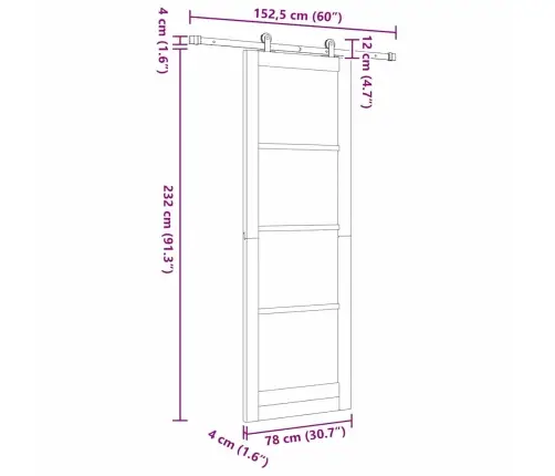 Liugauk Orkdal Naturaalne Ja Must 78 X 232 Cm