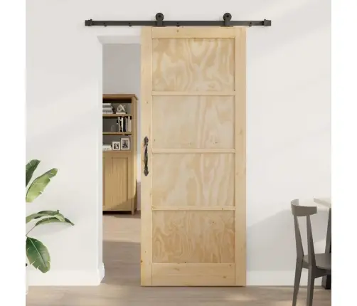 Bīdāmās Durvis Ar Aparatūras Komplektu Orkdalcietās Koksnes Priede Vidaxl