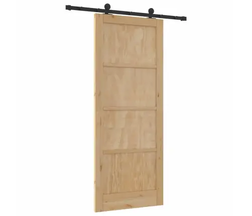 Bīdāmās Durvis Ar Aparatūras Komplektu Orkdalcietās Koksnes Priede Vidaxl