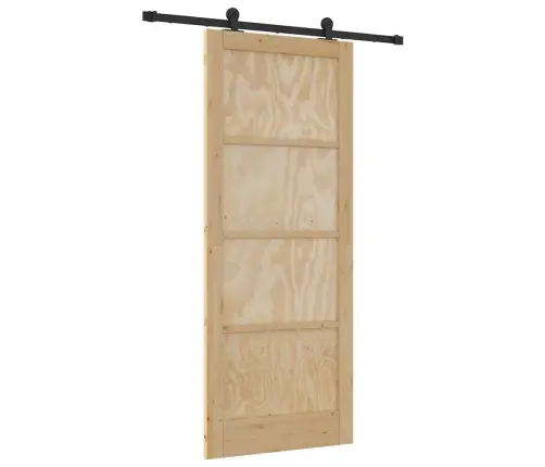 Bīdāmās Durvis Ar Aparatūras Komplektu Orkdalcietās Koksnes Priede Vidaxl