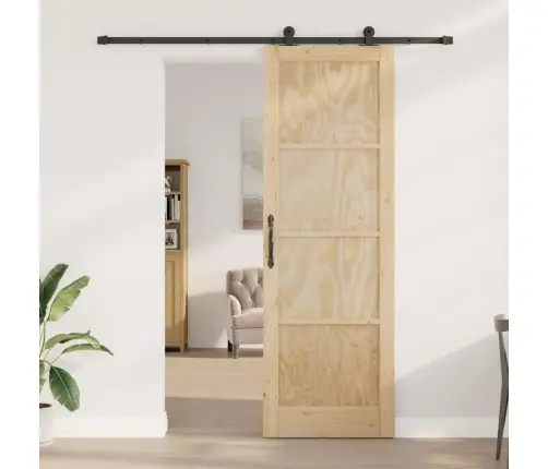 Stumdomos Durys Orkdal Natūralios Ir Juodos Spalvos 78 X 232 Cm