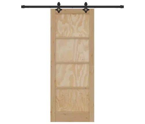 Libistav Uks Naturaalne Ja Must 78 X 202 Cm Libistav Uks Naturaalne Ja Must 78 X 202 Cm