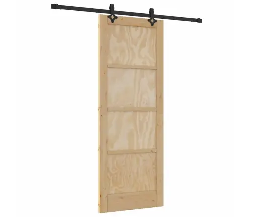 Libistav Uks Naturaalne Ja Must 78 X 202 Cm Libistav Uks Naturaalne Ja Must 78 X 202 Cm