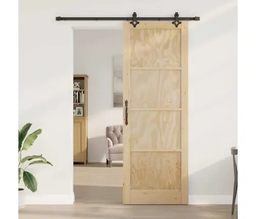 Libistav Uks Naturaalne Ja Must 83 X 232 Cm