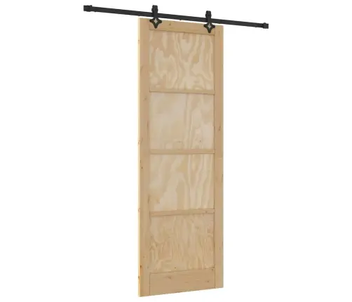 Libistav Uks Naturaalne Ja Must 83 X 232 Cm
