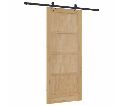 Libistav Uks Naturaalne Ja Must 86 X 198.5 Cm