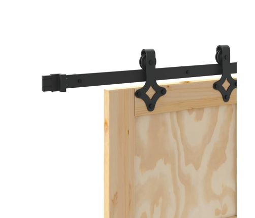 Bīdāmās Durvis Ar Aprīkojuma Komplektu 86X211 Cm Masīvas Priedes Koks Vidaxl