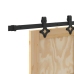 Bīdāmās Durvis Ar Aprīkojuma Komplektu 86X211 Cm Masīvas Priedes Koks Vidaxl