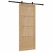 Bīdāmās Durvis Ar Aprīkojuma Komplektu 86X211 Cm Masīvas Priedes Koks Vidaxl