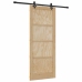 Bīdāmās Durvis Ar Aprīkojuma Komplektu 86X211 Cm Masīvas Priedes Koks Vidaxl