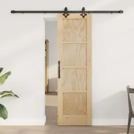 Slankios Durys Natūrali Ir Juoda 61 X 198,5 Cm