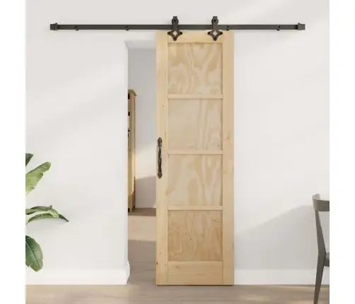 Slankios Durys Natūrali Ir Juoda 61 X 198,5 Cm