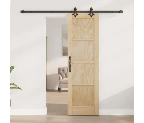 Slankios Durys Natūrali Ir Juoda 61 X 198,5 Cm