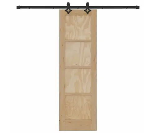 Slankios Durys Natūrali Ir Juoda 61 X 198,5 Cm