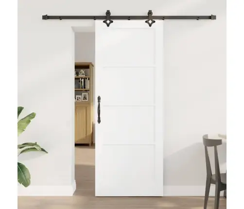 Libisev Uks Valge Ja Must 78 X 202 Cm Tahke Mänd