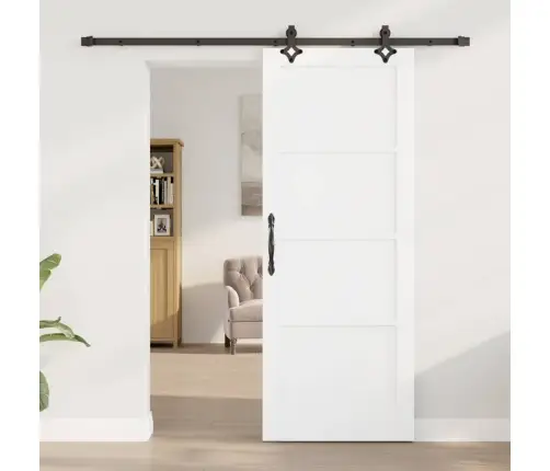 Libisev Uks Valge Ja Must 78 X 202 Cm Tahke Mänd