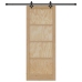 Bīdāmās Durvis Ar Aparatūras Komplektu 83 X 211 Cm Kvalitatīvs Priedes Koks Vidaxl