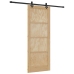 Bīdāmās Durvis Ar Aparatūras Komplektu 83 X 211 Cm Kvalitatīvs Priedes Koks Vidaxl