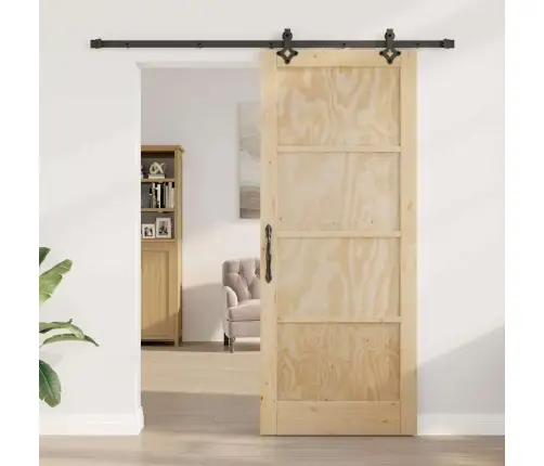 Bīdāmās Durvis Ar Montāžas Komplektu 86X211 Cm Cieta Priedes Vidaxl Bīdāmās Durvis Ar Montāžas Komplektu 86X211 Cm Cieta Priedes Vidaxl