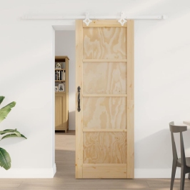 Libistav Uks Looduslik Ja Valge 73.5 X 198.5 Cm
