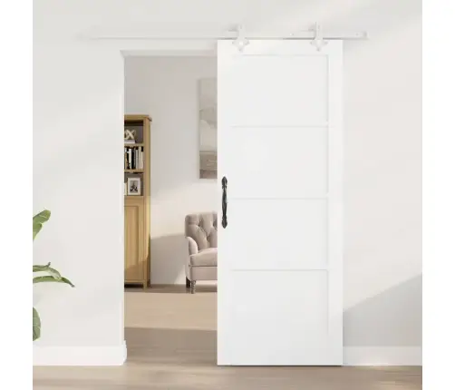 Slankios Durys Balta 78 X 202 Cm Kietos Pušies Mediena